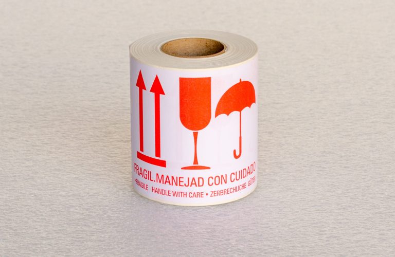 Etiqueta «Frágil Manejad con cuidado»