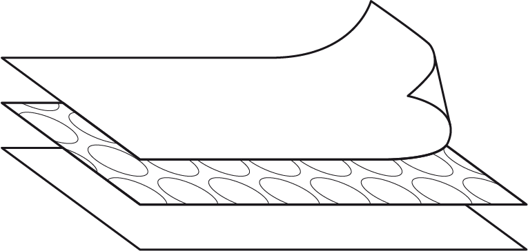 Capas de las bolsas de burbujas con foam