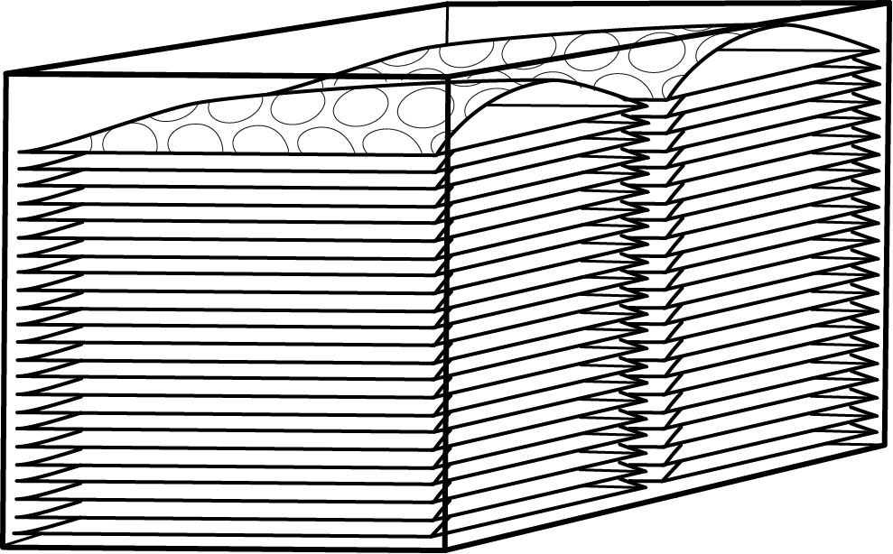 Formato de presentación de las bolsas de burbujas con foam