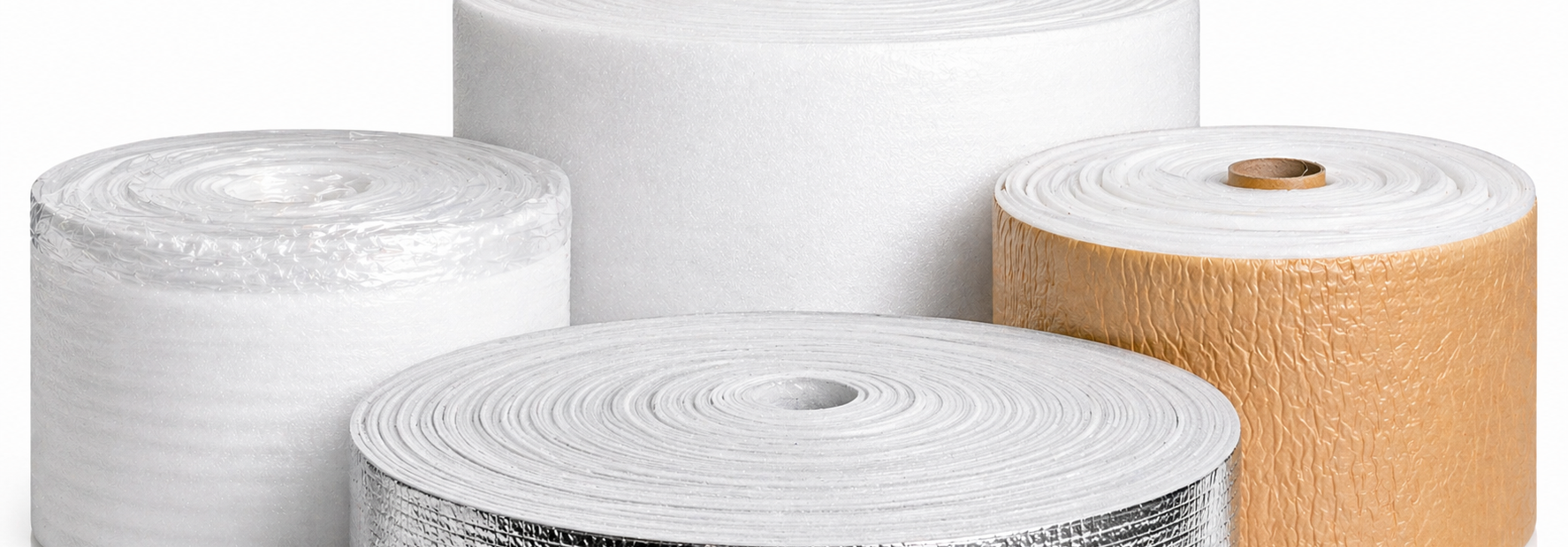Conjunto de distintas bobinas de foam